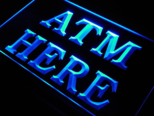 ATM Here LED Light Sign